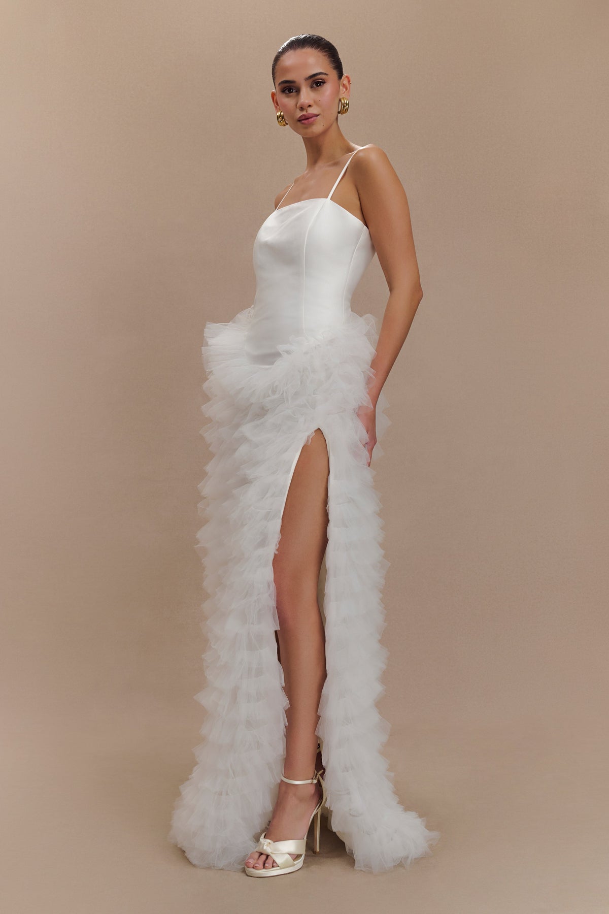 Magnolia Tiered Ruffle Maxi Dress - Ivory